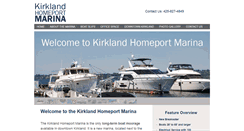 Desktop Screenshot of kirklandhomeportmarina.com